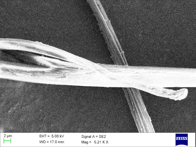 Close up of a Nylon fiber