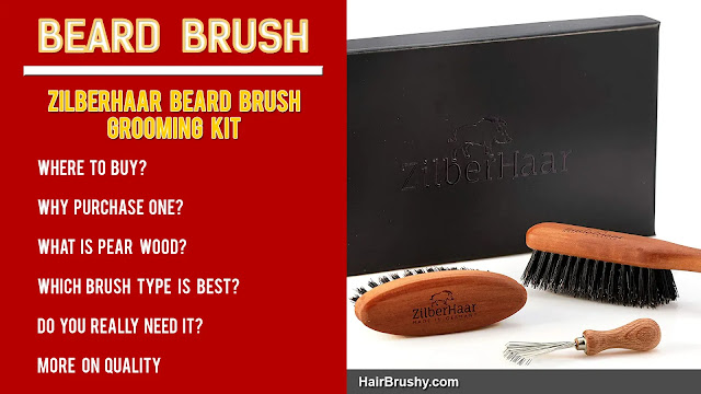 ZilberHaar Beard Brush Grooming Kit