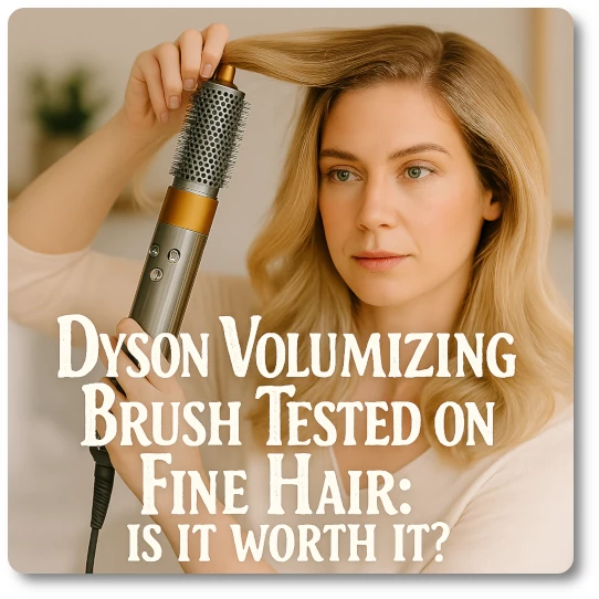 Dyson Volumizing Round Brush Review testing on 2A - 2C hair